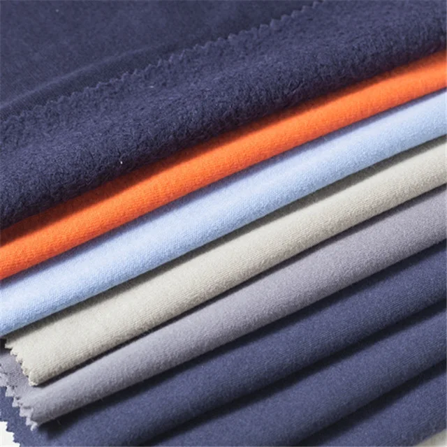 240g cotton flame retardant anti-static knitted double-sided fireproof T-shirt fabric