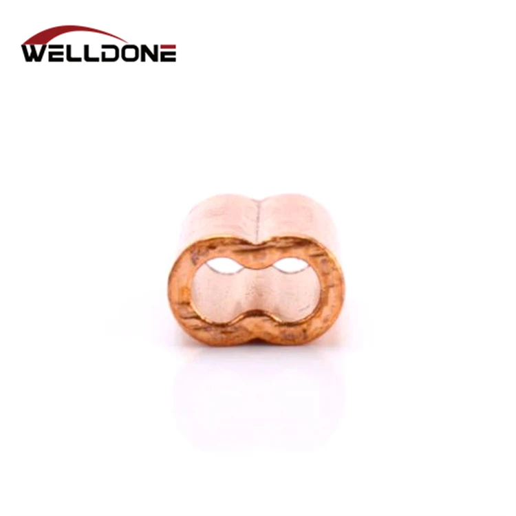 High Quality US Type Copper Hourglass Sleeve Ferrule for wire rope