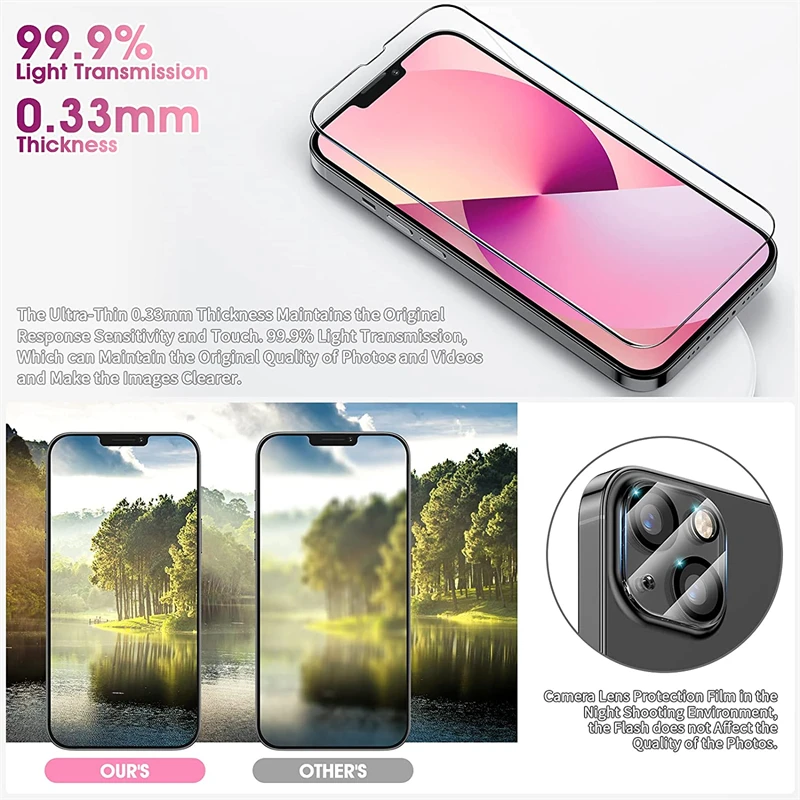 Лидер продаж Amazon закаленное стекло 9H премиум-класса для защиты экрана пленка Apple Iphone 11 12 13 Pro Max