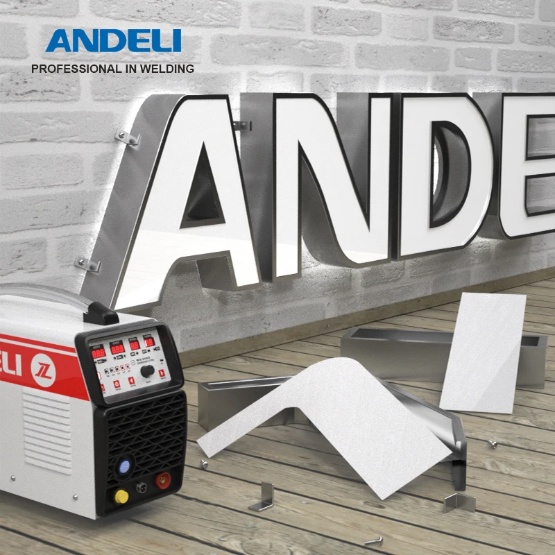 ANDELI TIG-250GPAC for Manufacturer of Channel letters Advertising Word Welding TIG COLD Welder Stainless Steel  DC TIG Welding