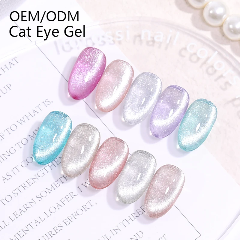Professional Custom Logo Oem/Odm Nails Supplies Salon Wholesale Macaron Gel Enamel Builder Magnetic Cats Eye Gel Polish Sets