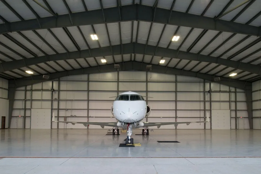 Commercial Prefab Modern Large Metal Modular Steel Frame Airplane Aircraft Hangar Garage