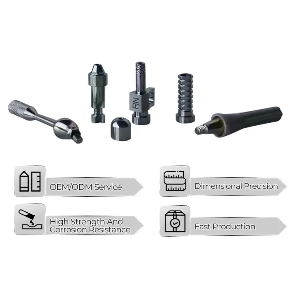 CNC совместимые с индивидуальным заказом осевые винты центральные Зубные имплантаты альтернативные позиционирующие обычные мини