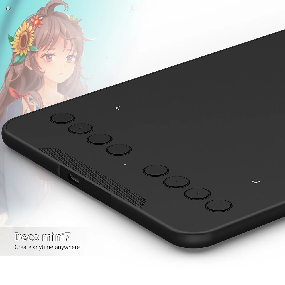 
XP-Pen New Deco Mini 7 Digital Pen Pad Tablette Graphique Drawing Device Graphic Tablet PC Accessories 