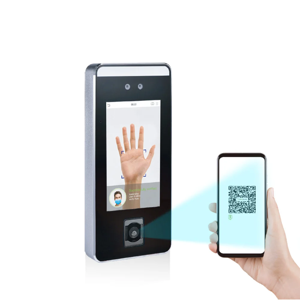 QR Code Face Recognition Attendance Machine and Palm Access Control Attendance Terminal with TCP/IP wifi and Weigand Signal