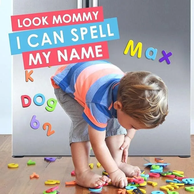 Hot 115 Magnetic Letters And Numbers For Toddlers Alphabet Magnets Number Magnet For Fridge Foam Letter Magnets Abc Toy For Kids