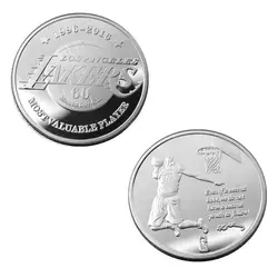 Kobe Bryant 1978-2020 set 4 gold silver plated metal decorative coin, NBA Lakers MBMBA players Commemorative Coins