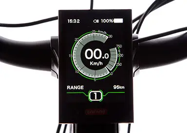 Intelligent 5-Level Pedal Assist Vintage Electric Bicycle Men Chopper Style Central Motor LCD Display Lithium Battery Power
