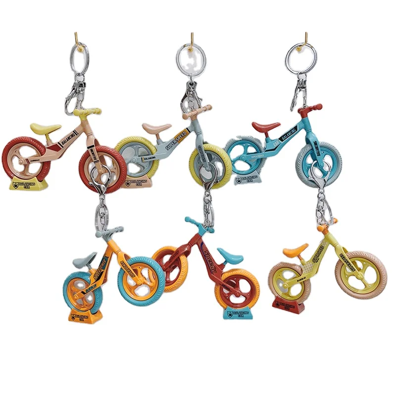 Wholesale Fashion Bag Car Pendant Bike Key Chain Keyring Accessories Creative Cute 3D Plastic Bicycle Keychain