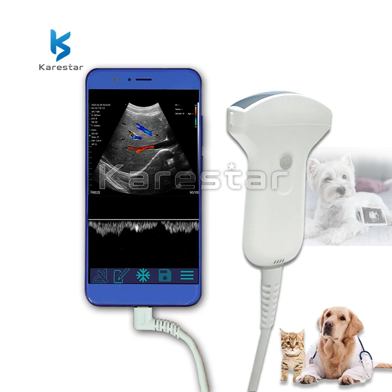 K-CP110 USB/Wifi type 3.5Mhz mechanical Vet linear probe for cats and dogs wireless probe ultrasound linear