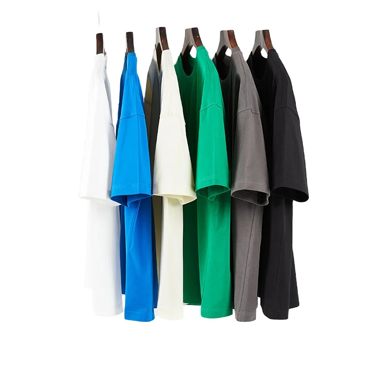 Cotton Feel Sublimation Promotion Beige Custom Street Wear Heavy Tee Adult T Shirt