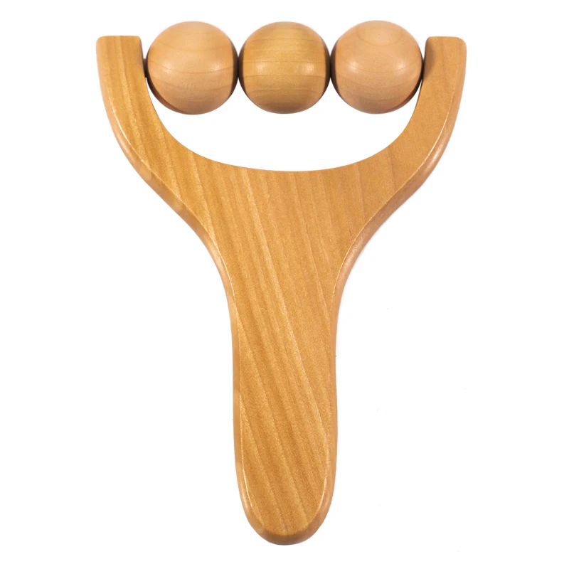 Handmade Craft Body Foot Ball Wooden Massager Roller