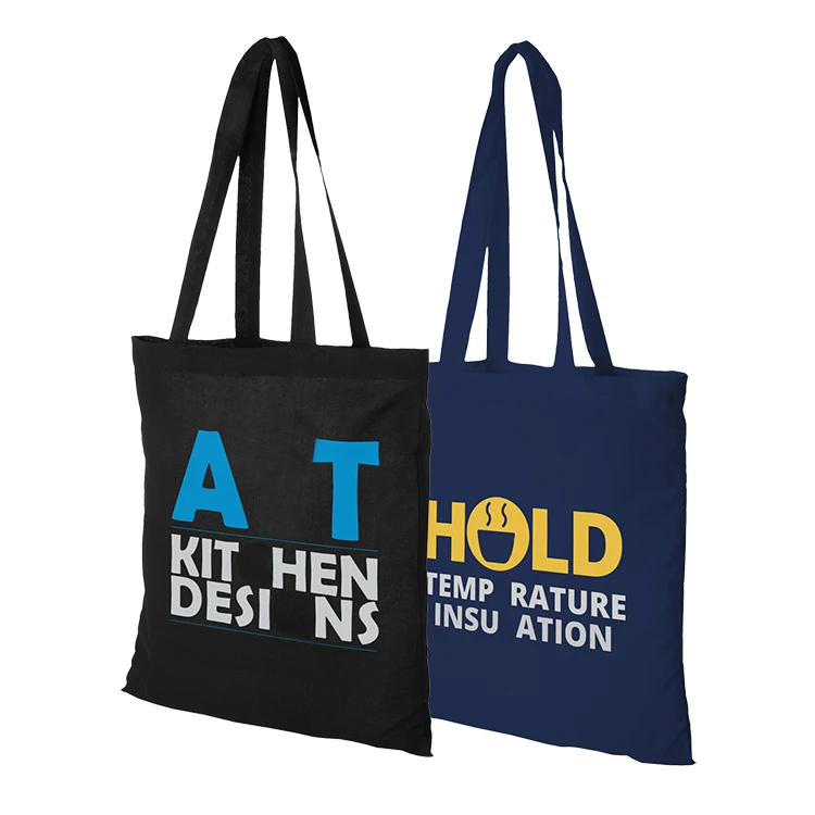 Рекламная Сумка-тоут из хлопчатобумажной ткани с логотипом на заказ