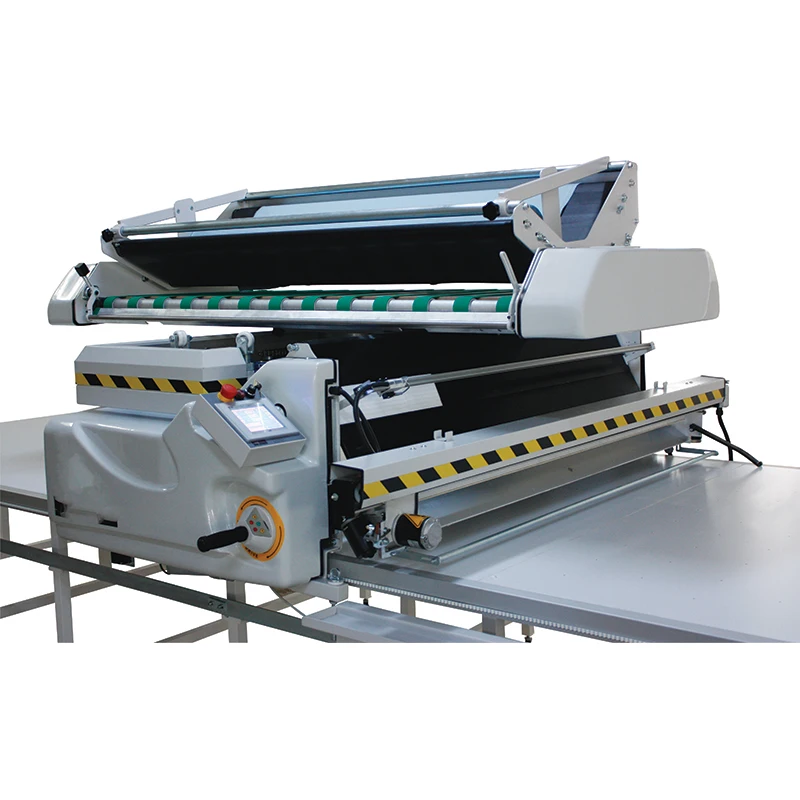 CNC bag apparel cloth 45 degree automatic industrial fabric cloth binding spreading and cutting sewing machine price