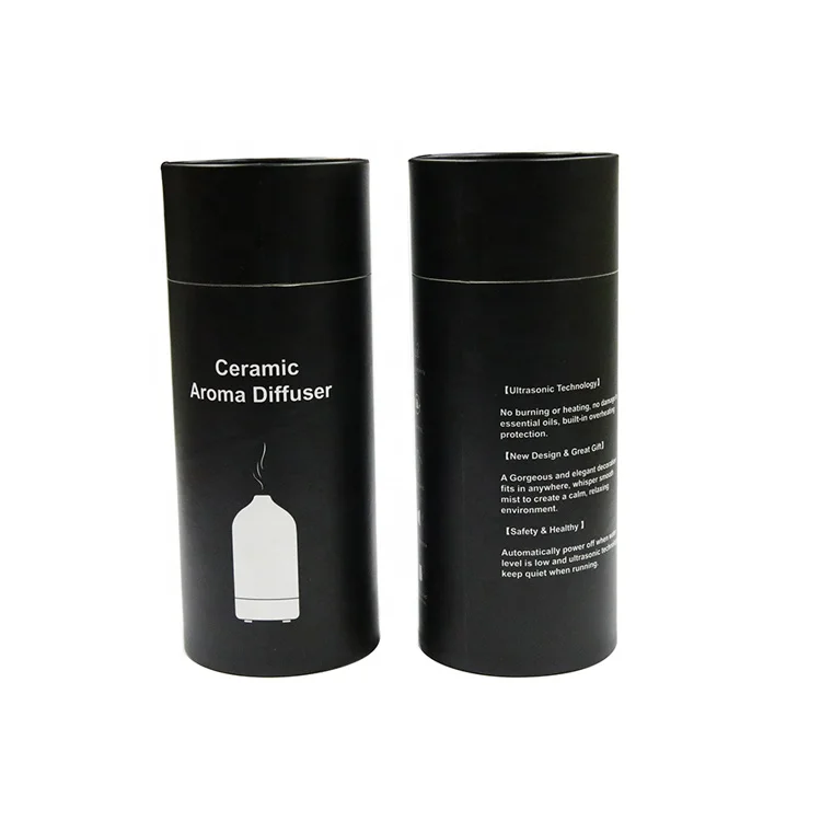 Custom logo printed reed diffuser outer packaging tube boxes recyclable kraft paper tubes