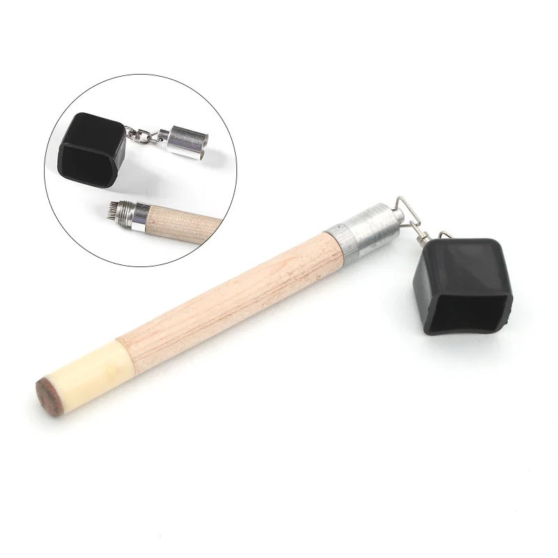 2 in 1 Portable Cue Chalk Holder Billiard Snooker Pool Cue Tip Pricker Tool Prep Tool Chalk Keeper Holder