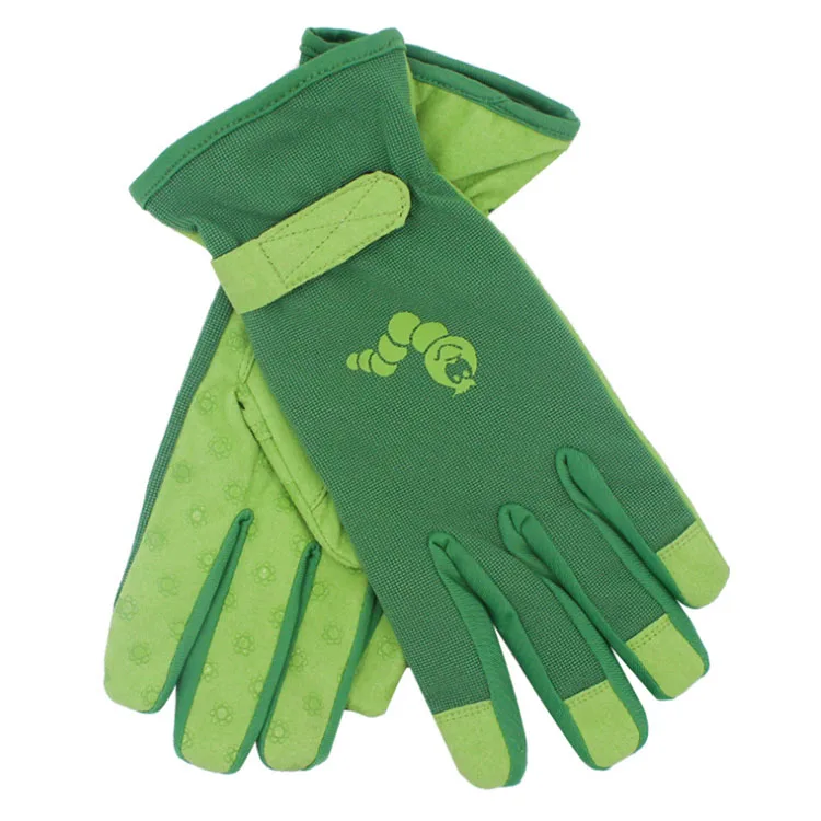 Solid Color Short Printing Stab-proof Working Garden Gloves