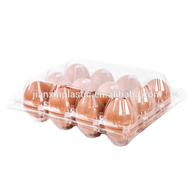 Custom boxes with logo plastic clear egg tray chicken egg cartons egg packaging box