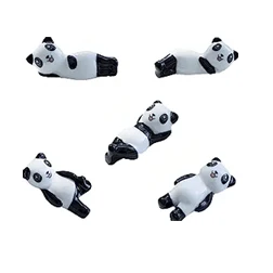 Wholesale ceramic custom cute panda exquisite compact chopsticks rest