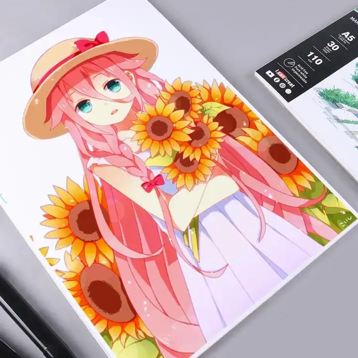 Keep Smiling Hot Selling Graffiti Marker Pen Paper Drawing Paper Pad for Alcohol Marker