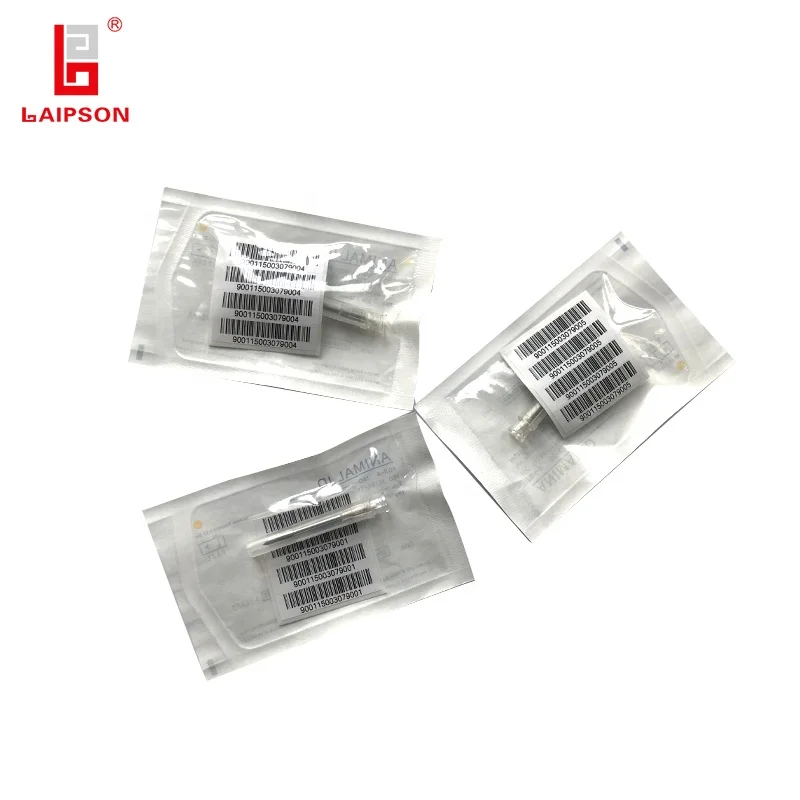 134.2Khz FDX-B rfid pets microchip needle with black applicator