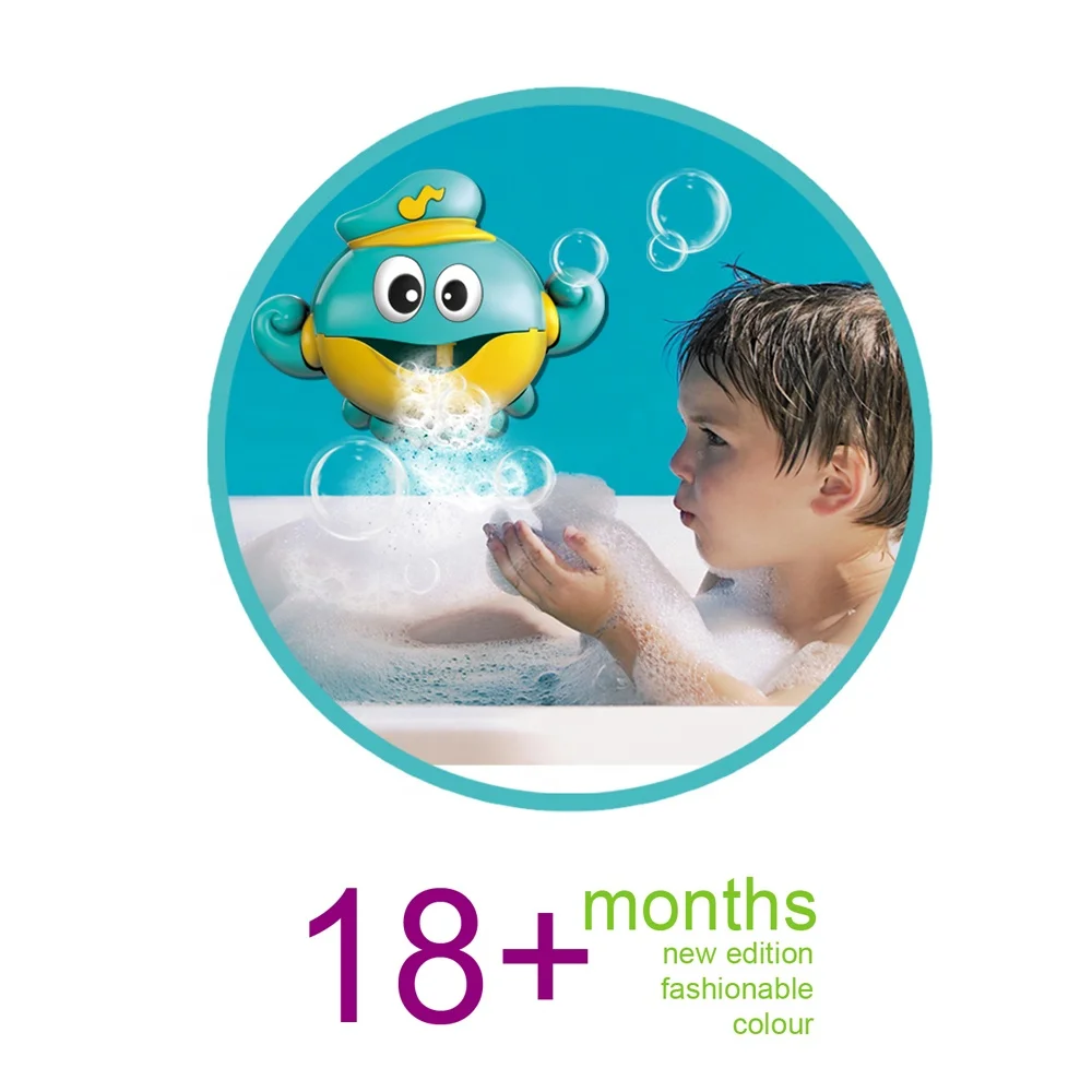 
Electric soap bubble machine octopus bath toy for kids and baby 