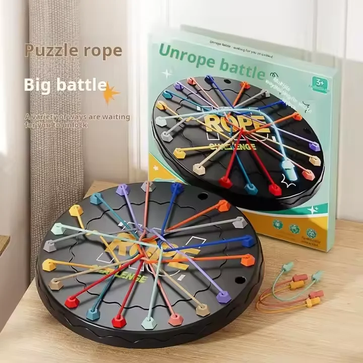 2025 new Wholesale Tiktok Hotsale Plastic Rope Untie Challenge Board Game Train Your Solving Skills with Unrope Undo Rope Games