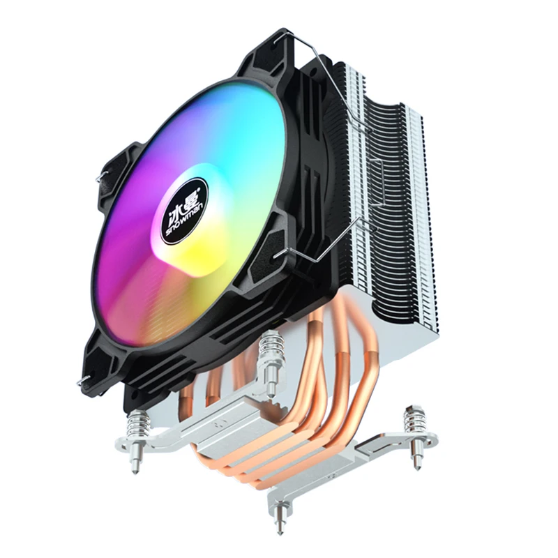 SNOWMAN Popular ARGB  4 Heat Pipes cpu cooler PWM 4 Pin  PC cooler  Intel AMD LGA 1700 115X AM5 AM4 CPU Cooling Fan