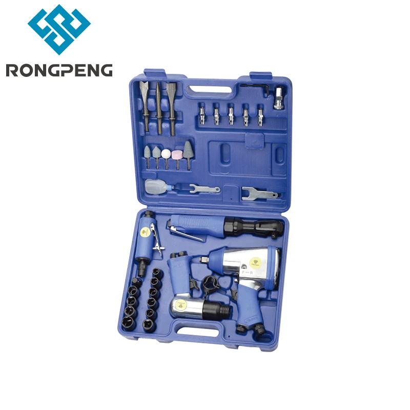 RongPeng RP7834 Professional Air Tool Accessory Kit with Impact Ratchet Hammer and other Accessories