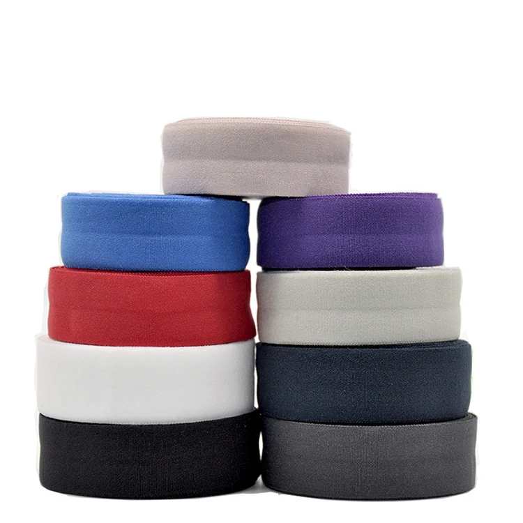 HFT Factory Good Price Polyester Colorful Rubber Bands Elastic Webbing Band High Quality Custom Elastic Webbing for Garment