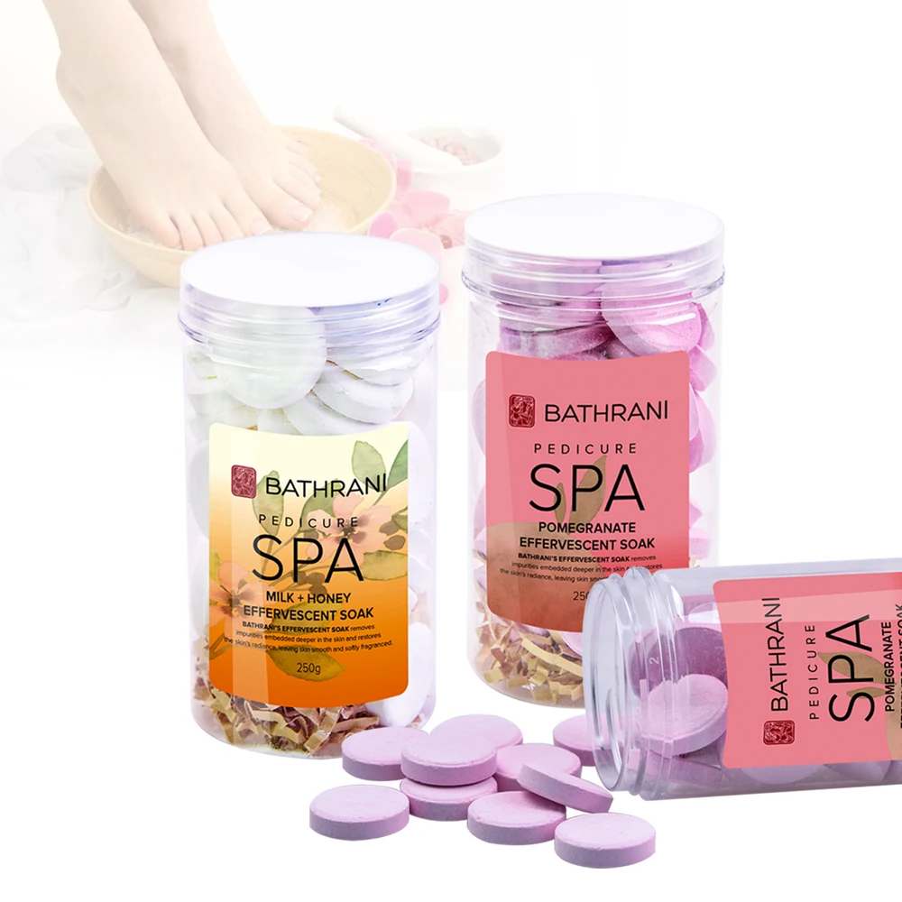 New Disposable Foot Care Spa Soaking Moisturizing Pedicure Tablet for Foot Spa Chair