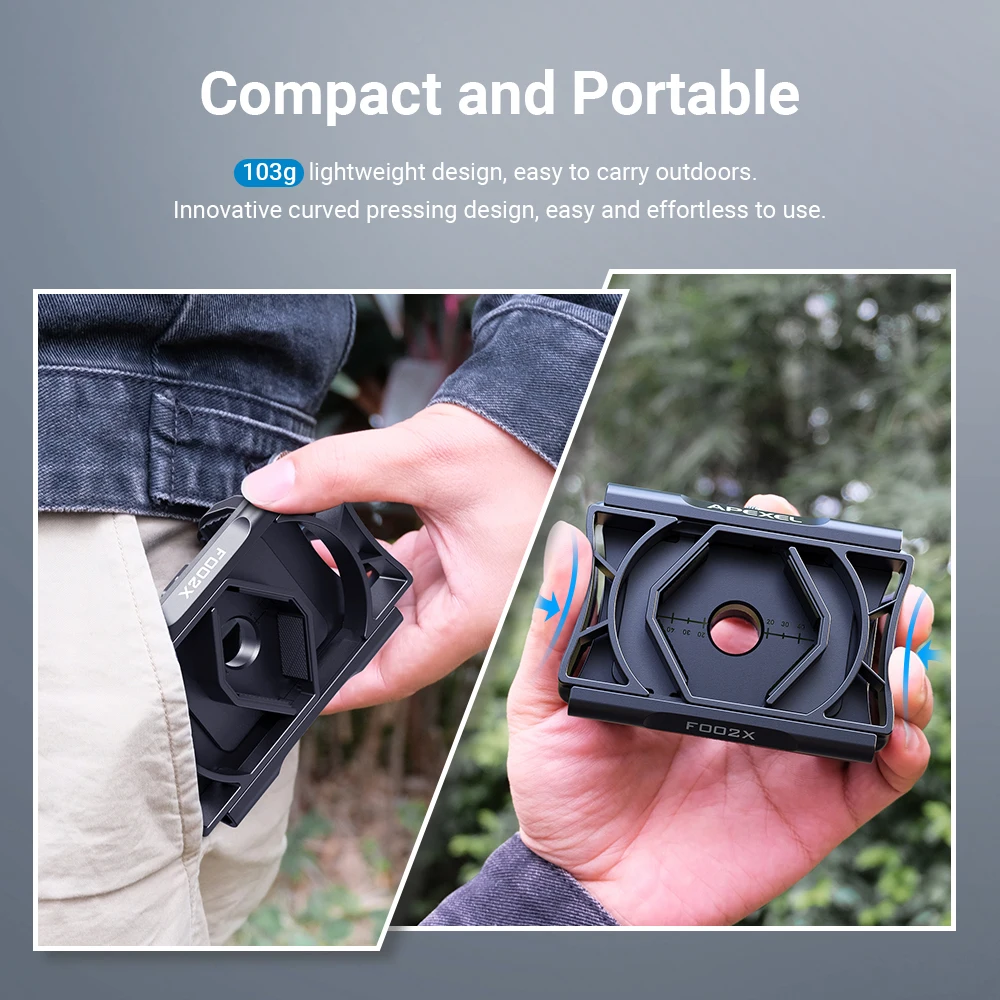 Apexel Universal Rotatable 360 Degree Eyepiece Connector Clip for Binoculars Monocular