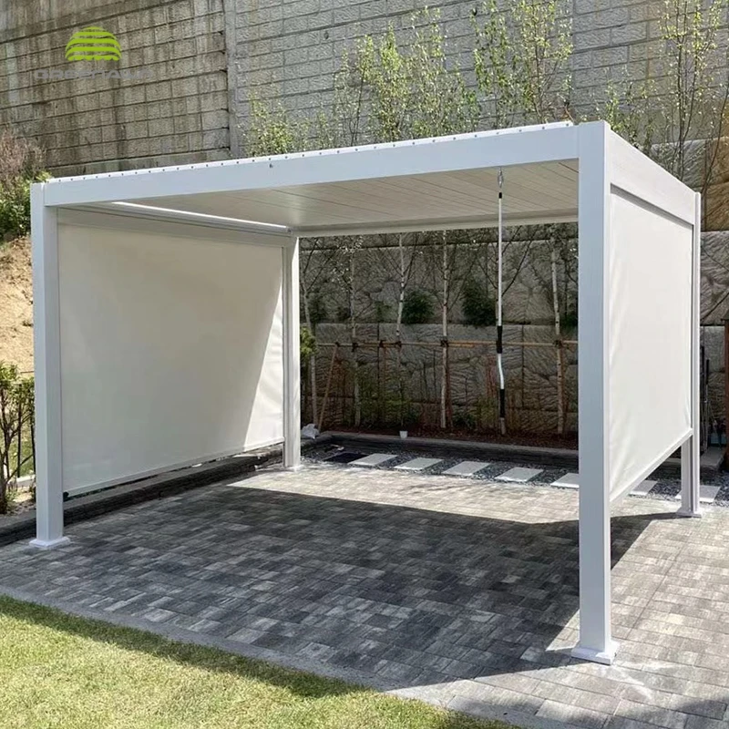 Garden decorations aluminum waterproof furniture outdoor patio louver pergola