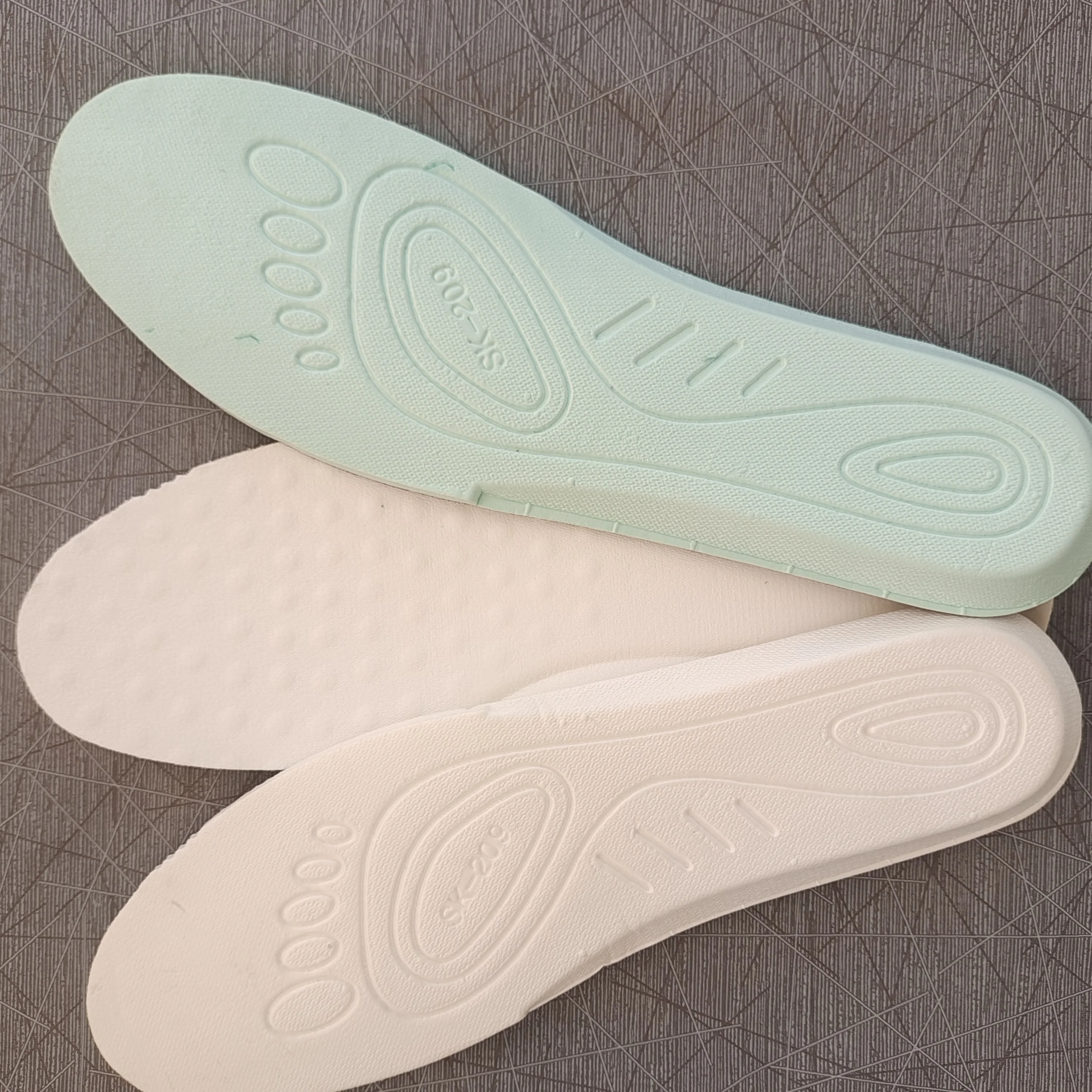 insole pad pu foamed oem factory insole  black white green  sport shoe pad
