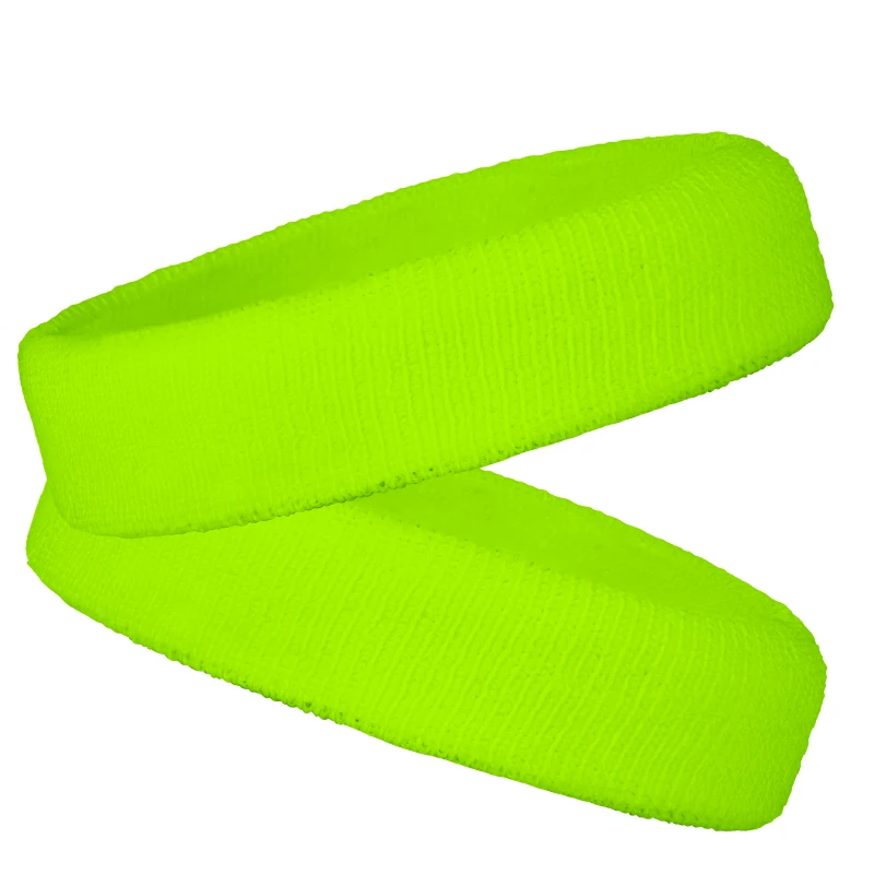 custom made glow in dark headband luminous sweatband night head band for sports