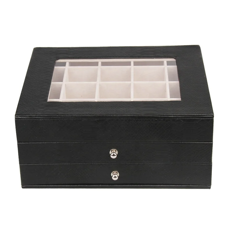 Faux Leather Medium Jewellery Organizer Vintage gift for Women necklace box jewelry ring box luxury jewelry organizer