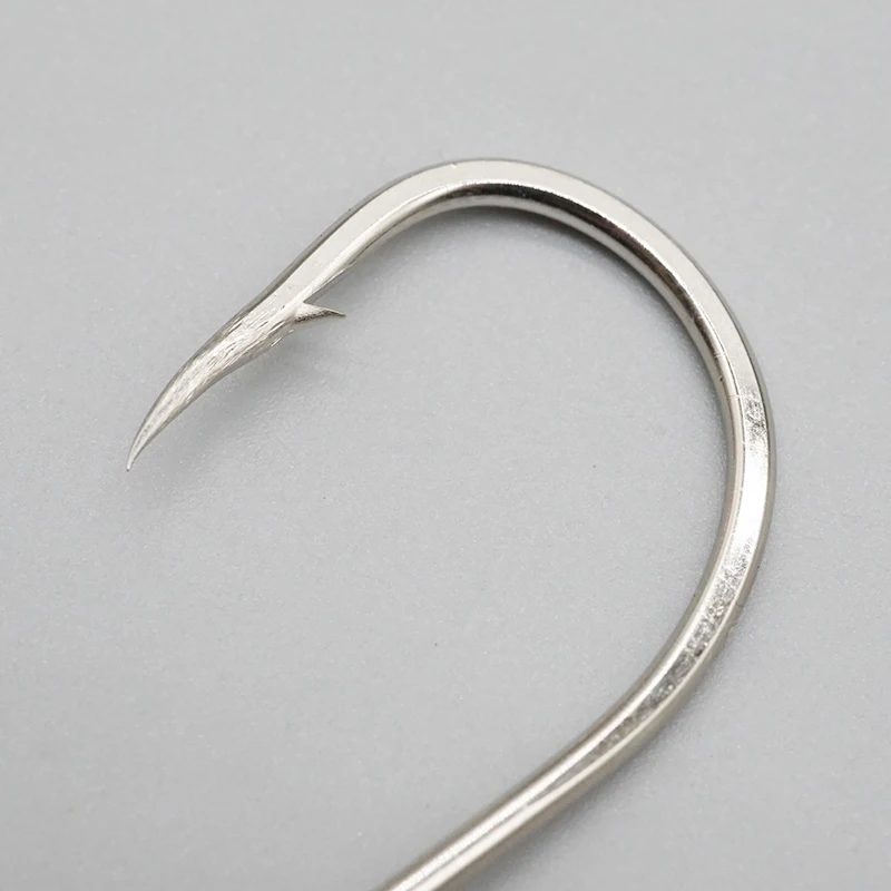 Custom Carbon Steel Beak Octopus Fishinghooks Barbed Circle Offset Hook Fresh Salt Water