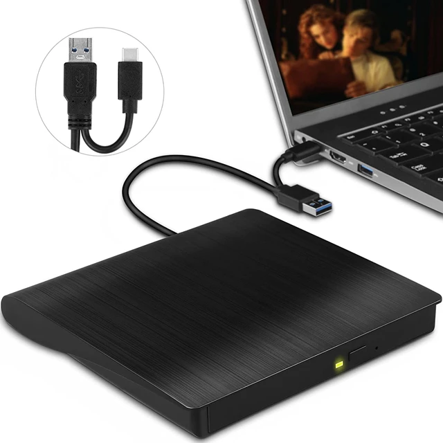 USB 3.0 Type-C Portable CD/DVD +-RW Disk Drive External CD Drive for Notebook DVD ROM Burner Reader DVD Player