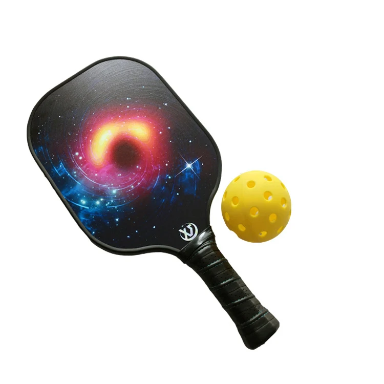 Pickleball Paddle USAPA Approved 2 Premium Graphite Core 4 Balls Ultra Cushion Grip Portable
