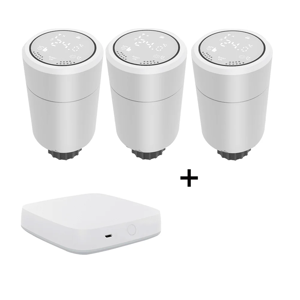 Alexa Voice Tuya Digital  Wireless WIFI Smart Home Anthracite Heating Thermostat Water Thermostatic Radiator Valve