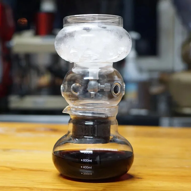 pour over glass coffee slow dripping maker coffee brewer SS 304 adjustable rotary switch