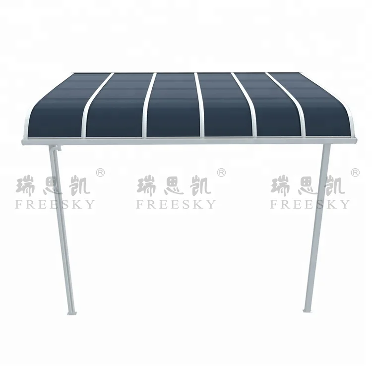 
waterproof metal aluminum frame with polycarbonate gazebo shed pergola 