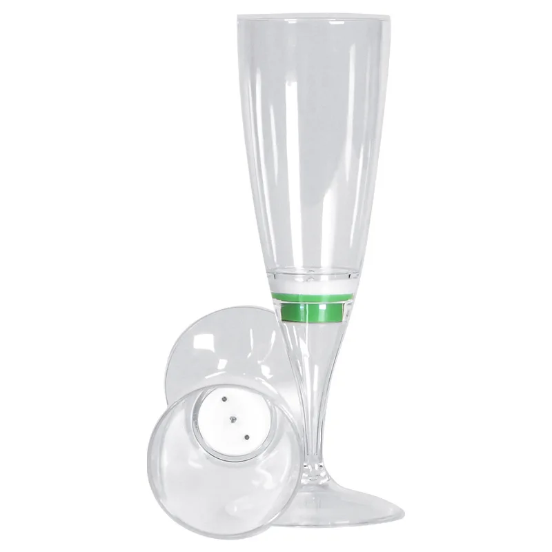 CY Creative Water Sensing Food Grade Wedding Champagne Glasses Neon Party Supplies Novelty LED Light up Wine Glasses