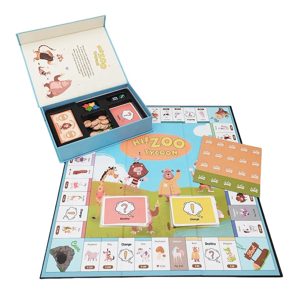 New Indoor Wooden Board Game for Adults Family-Friendly Party Playing Printed Card Paper Games
