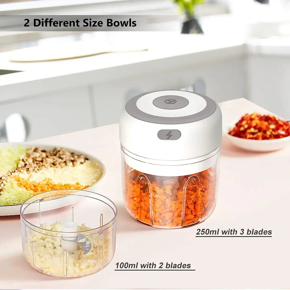 Electric Mini Garlic chopper baby food masher Portable Mini Processor for Chop Onion Ginger USB charging smart portable