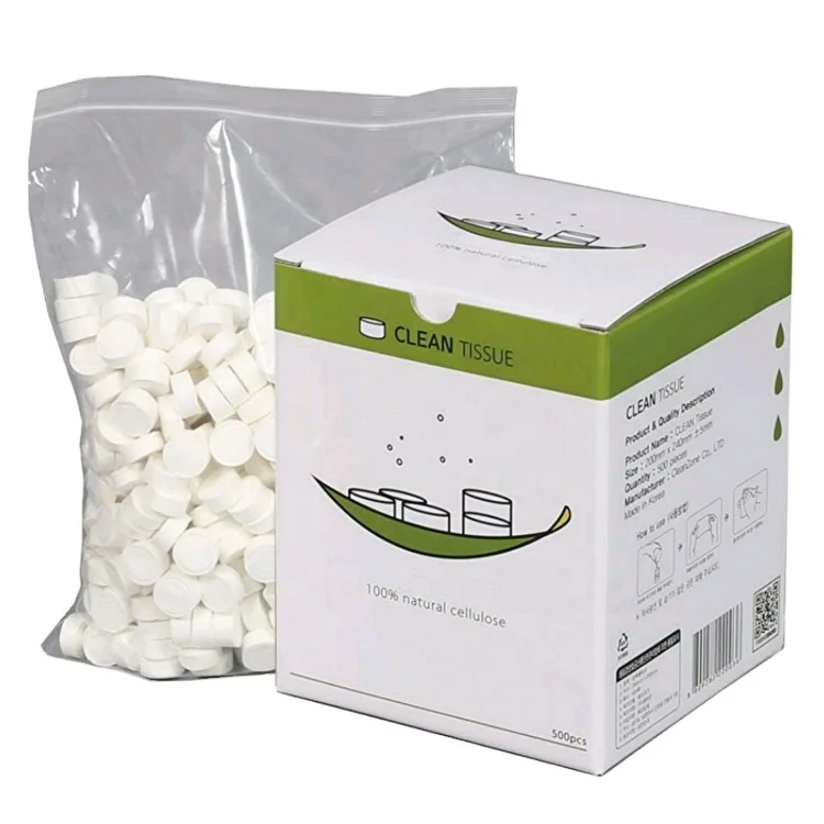 Mini Coin Compressed Towel Portable Non Woven Compressed Hand Towel Pure Cotton Hand Tissue For Travel