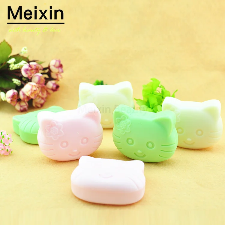 Мыло для ванны с милыми животными и мультяшными персонажами для детей, естественная красота, отбеливание, мыло ручной работы для органических детей