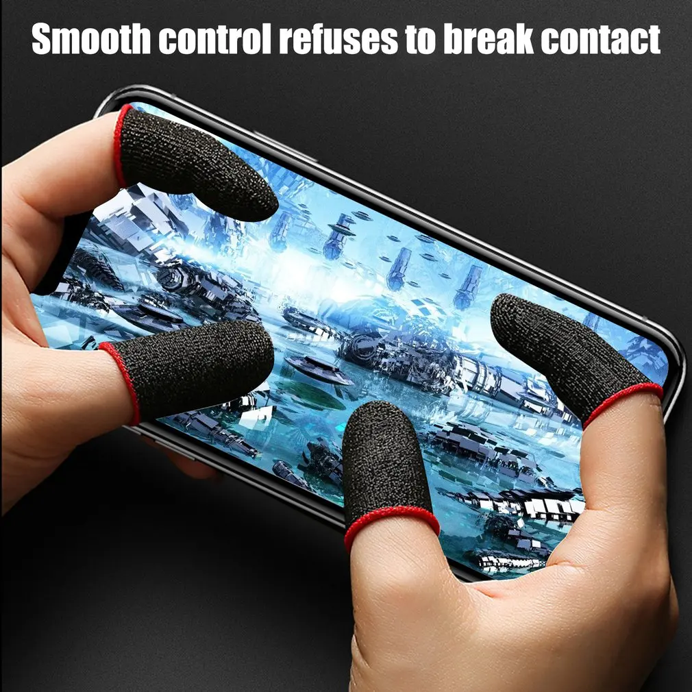 2022 New Finger Cover Game Controller For PUBG Sweat Proof Non-Scratch Sensitive Touch Screen Gaming Finger Thumb Sleeve Gloves