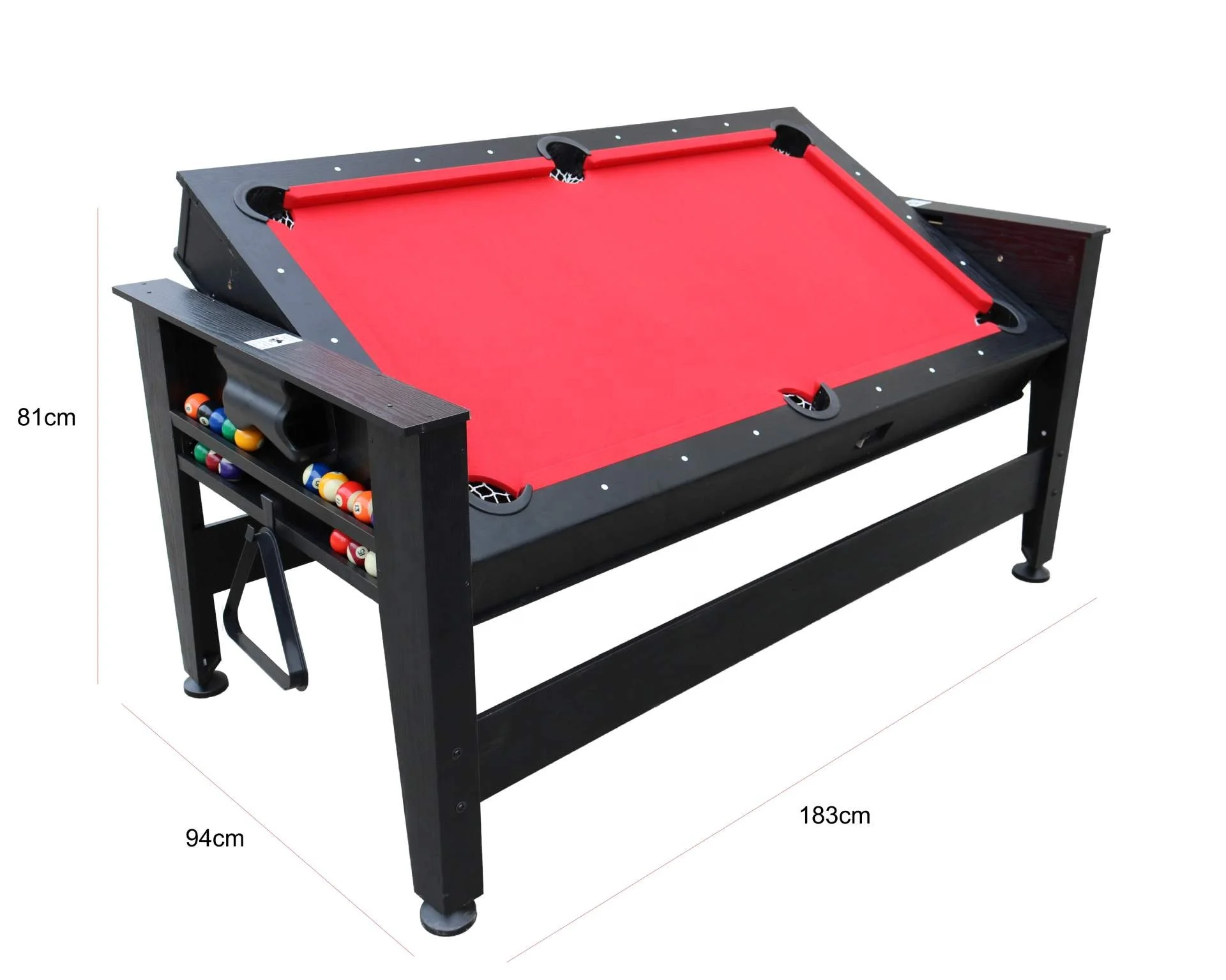 Best Multi-Functional 4 in 1 Convertible Fancy Game Soccer Shuffle Air Hockey Table Tennis Mini Billiards Folding MDF Pool Table