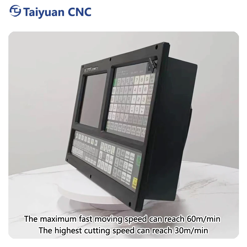 Support online Plc programming, support 2-way analog spindle  CNC lathe controller